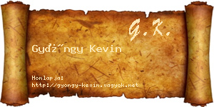 Gyöngy Kevin névjegykártya